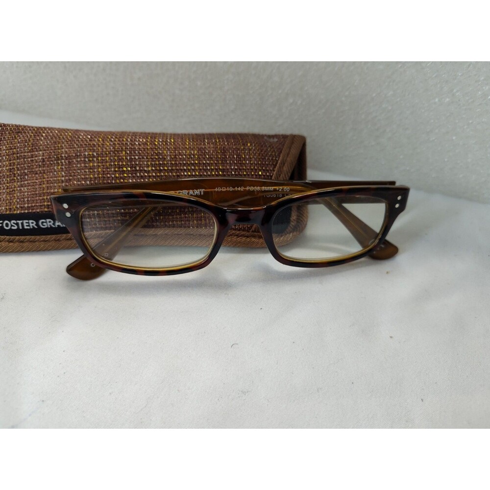 Foster Grant TG0618 Channing Brown Eyeglasses Frames 49-19-142 PD58 5MM +2.00